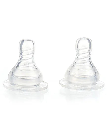 Mee Mee Eazy Flo Silicone Teat Medium Flow - Pack of 2