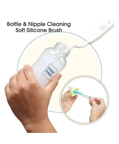 Mee Mee Bottle And Nipple Cleaning Brush - Blue