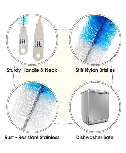 Mee Mee Bottle And Nipple Cleaning Brush - Blue