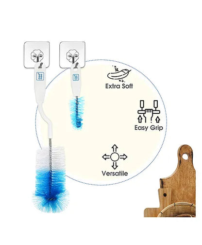 Mee Mee Bottle And Nipple Cleaning Brush - Blue