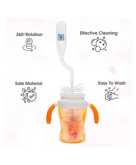 Mee Mee Bottle & Nipple Cleaning Brush - Pink