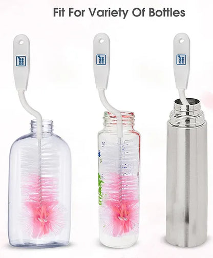 Mee Mee Bottle & Nipple Cleaning Brush - Pink