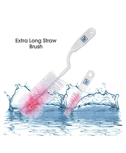 Mee Mee Bottle & Nipple Cleaning Brush - Pink