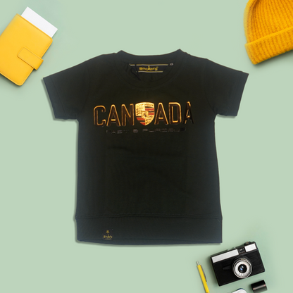 Black T-Shirt with Canada Print