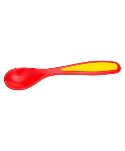 Mee Mee Air Tight Feeding Bowl With Spoon - Yellow Red