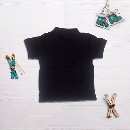 Black Collar T-Shirt for Kids