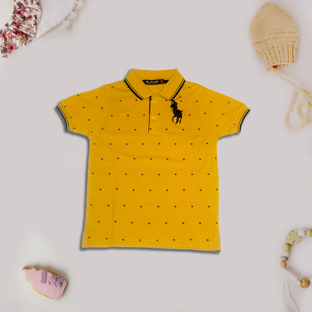 Boys Yellow All-Over Print T-Shirt