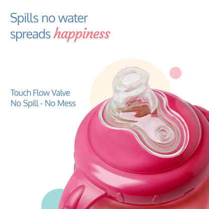 Hippo Spout Sipper for Infant/Toddler, 225ml (Pink)