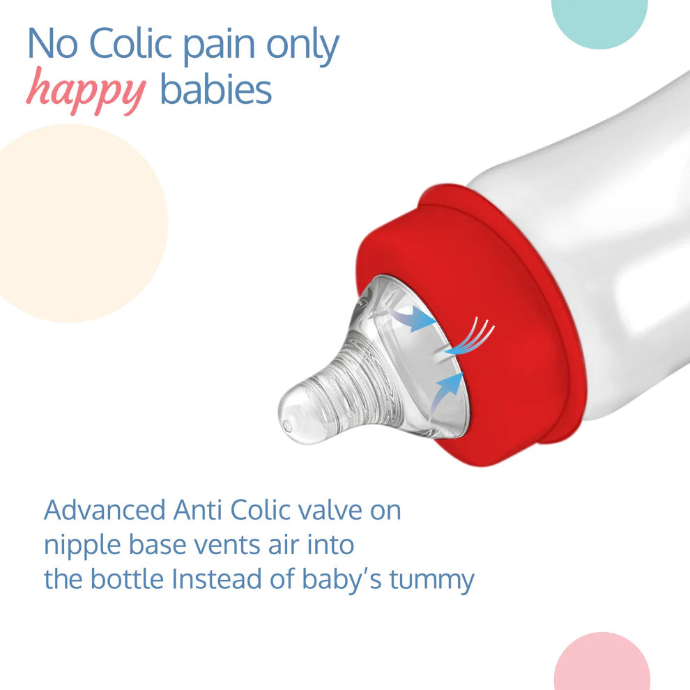 LuvLap Anti-Colic Essential Teat/Nipple for Wide Neck Bottle