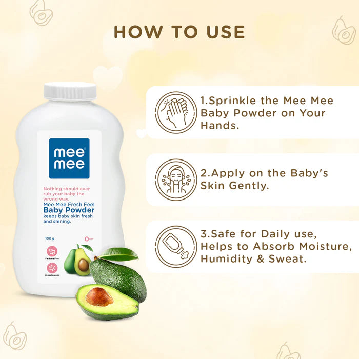 Mee Mee Fresh Feel Baby Powder, 100g