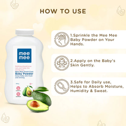 Mee Mee Fresh Feel Baby Powder, 100g