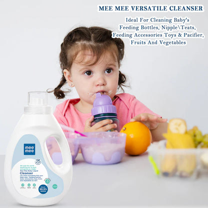 Mee Mee Anti-Bacterial Baby Liquid Cleanser for Fruits, Bottles, Accessories & Toys - 1.5L