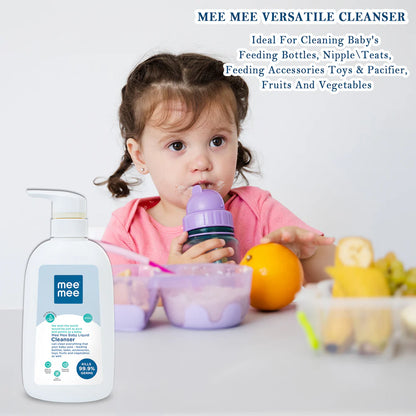 Mee Mee Anti-Bacterial Baby Liquid Cleanser | Kills 99.9% Germs|(500 ml - Bottle)