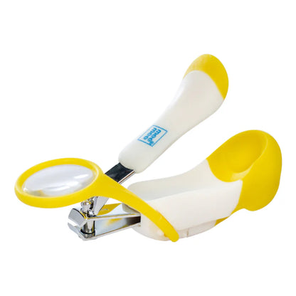 Mee Mee Gentle Nail Clipper with Magnifier (White/Yellow)