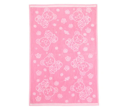 Mee Mee Soft Absorbent Bamboo Cotton Baby Towel | Reversible Baby Towel With Quick Absorb (Pink)