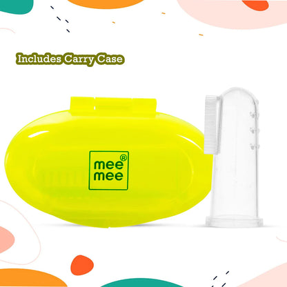 Mee Mee Unique Finger Brush & Gum Tongue Cleaner Set With Wider Bristles & Regular Bristles