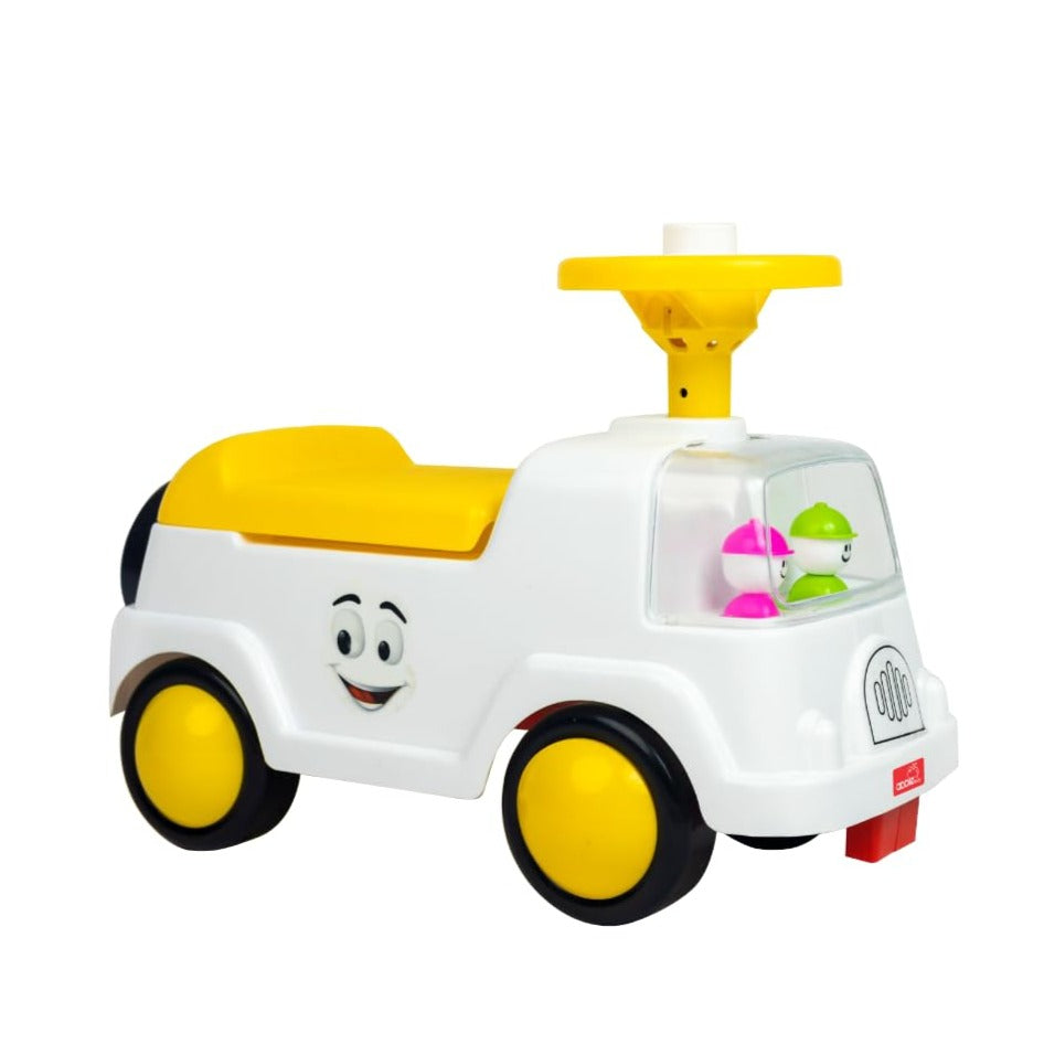 Apple Baby Manual Push Ride on Car with Music Horn Over Steering