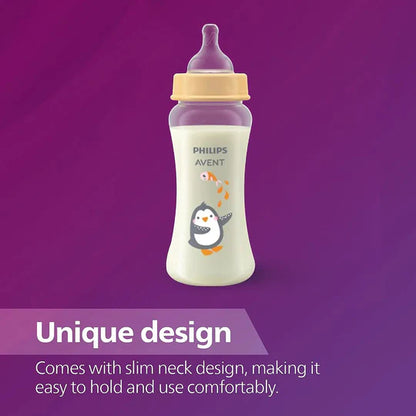 Avent Grow Bottle for 6m+ - Easy Clean, Anti-Colic, BPA Free, 330ml