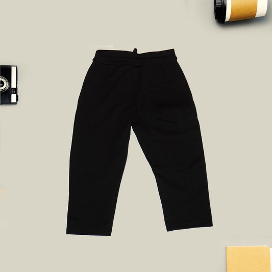 Boys Black Solid Jeans