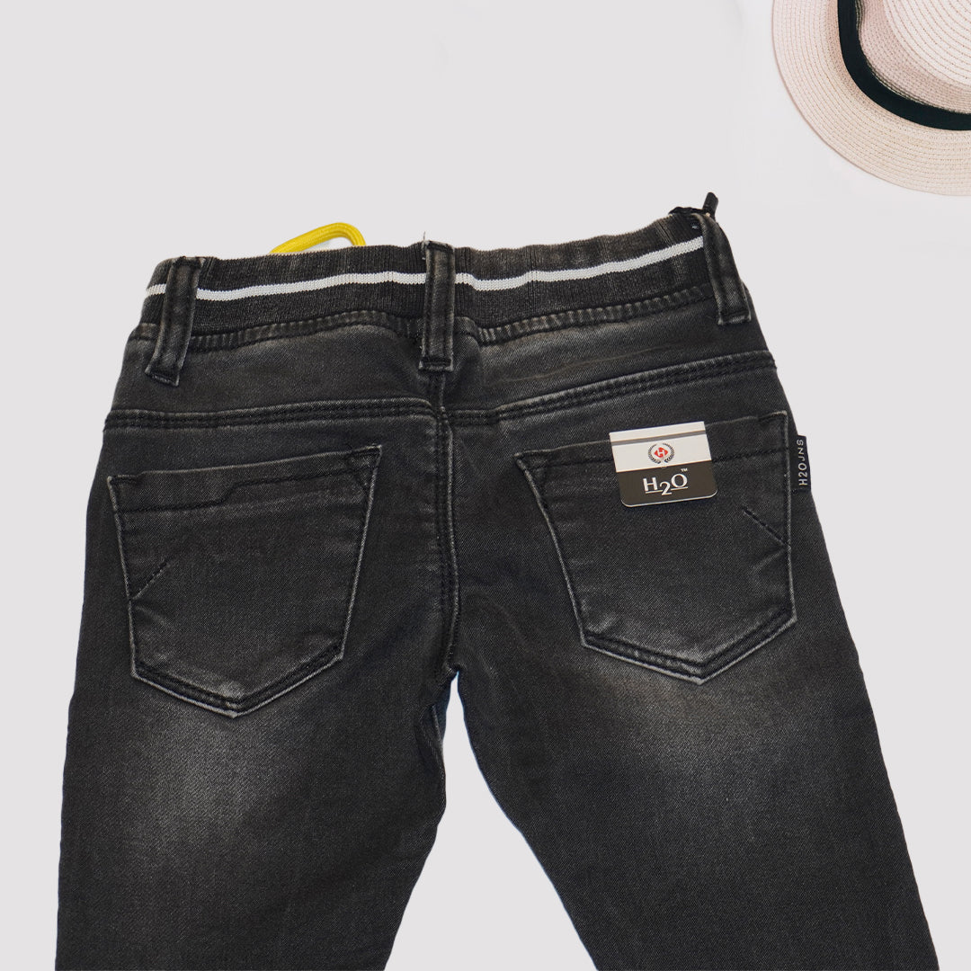 Dark Grey Fadded Jeans for Boys