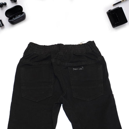 Black Solid Pants for Boys