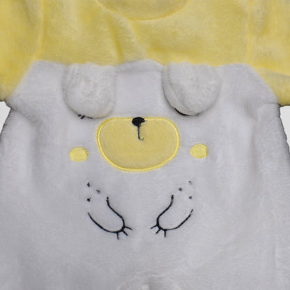 Cartoon Printed Sleepsuit - Blue and Yellow