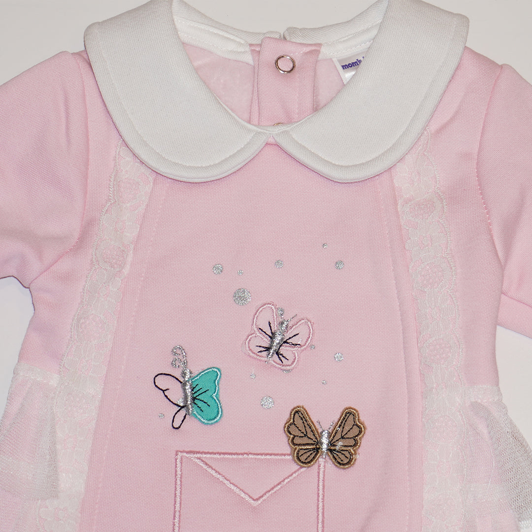 Pink Ruffled Sleepsuit for Kids