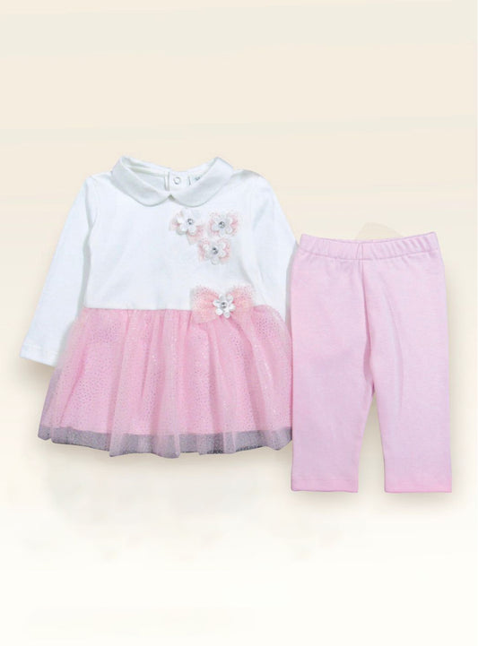 Pink Floral Tops and Pant Set for Kids