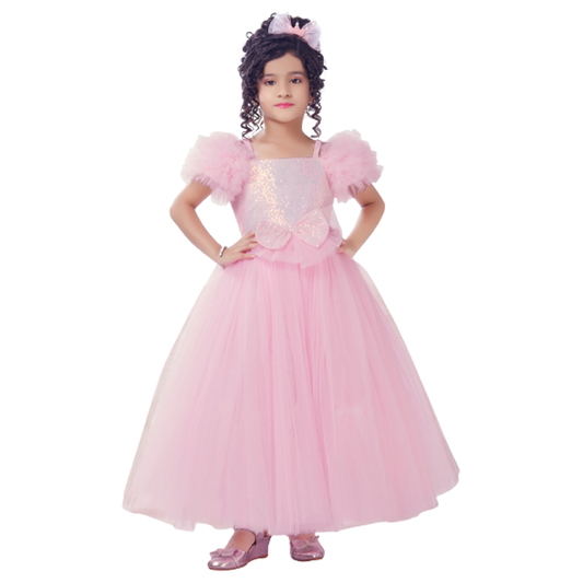 Pink Barbie Gown for Girls