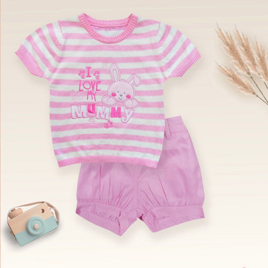 Pink Casual Set for Girls