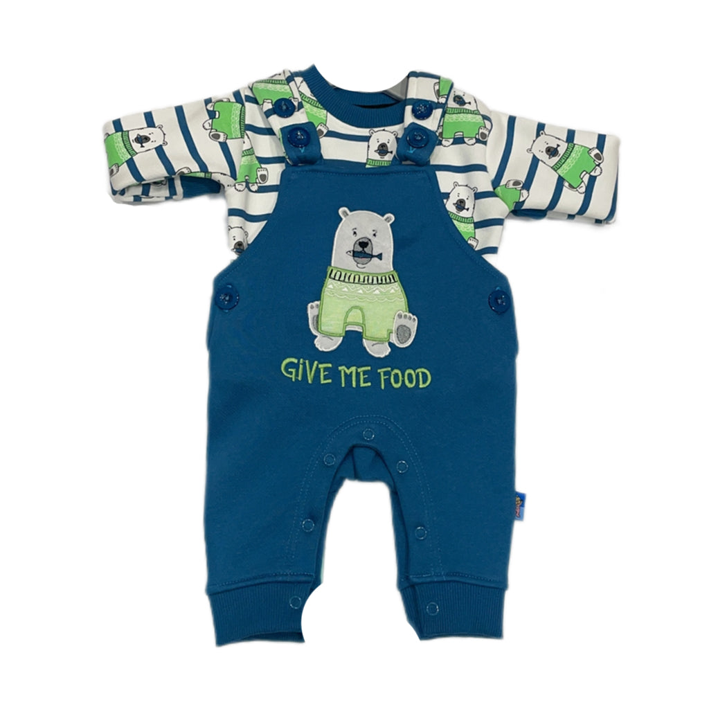 Kids Dungree Cum Romper Set