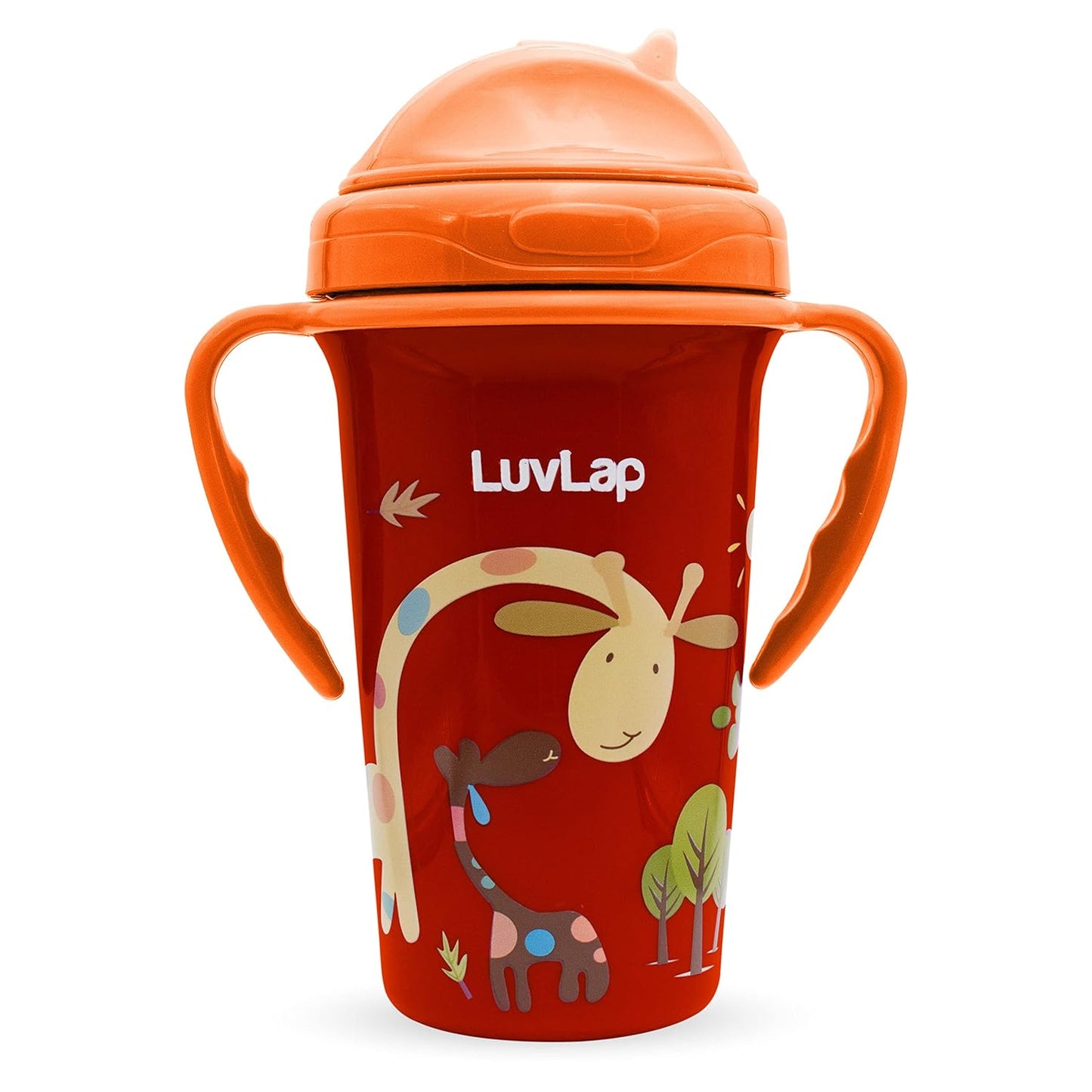 LuvLap Tiny Giffy Sippy Cup, Silicone Straw, BPA Free, 300 ml 18m+