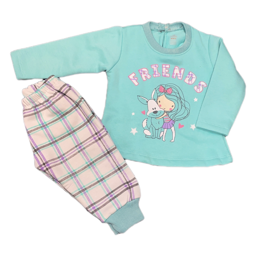 Kids Set for Winter with Girls Graphic