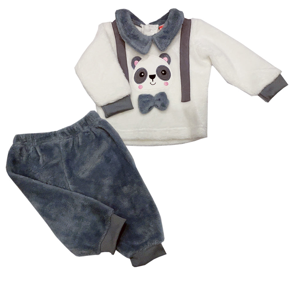 Kids Fleece Set with Panda Design